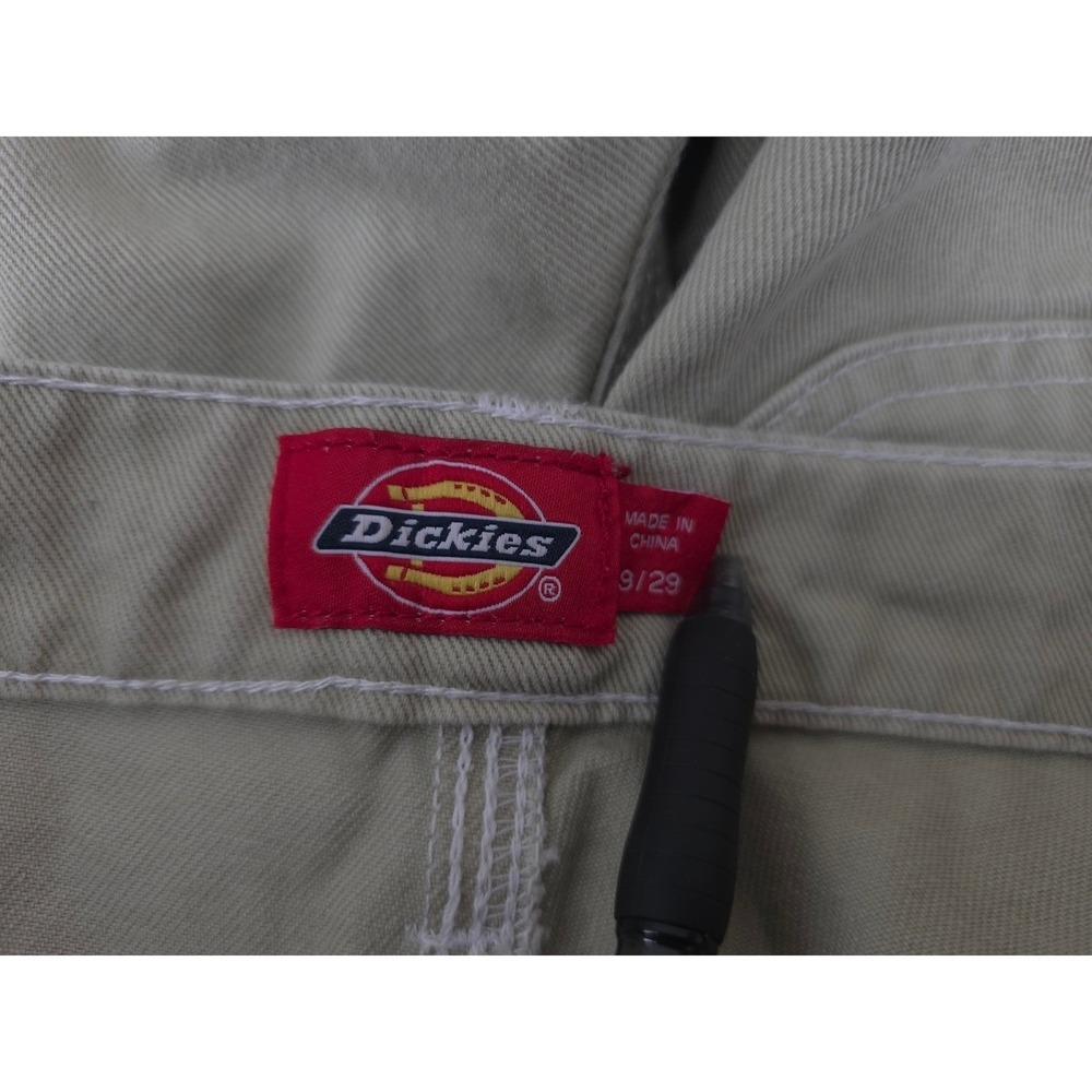 Dickies Jeans Brown Tan Straight Mid Rise Carpenter Utility Juniors 9/29 - Picture 8 of 9